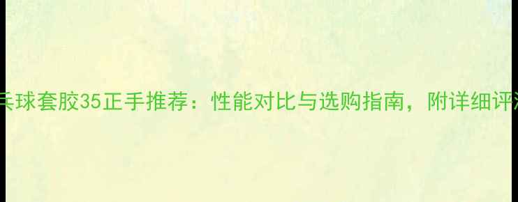 图片 乒乓球套胶35正手推荐：性能对比与选购指南，附详细评测1
