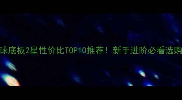 图片 乒乓球底板2星性价比TOP10推荐！新手进阶必看选购指南