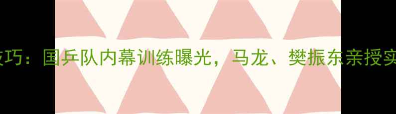 图片 乒乓球技巧：国乒队内幕训练曝光，马龙、樊振东亲授实战经验2