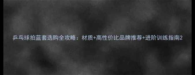 图片 乒乓球拍蓝套选购全攻略：材质+高性价比品牌推荐+进阶训练指南2