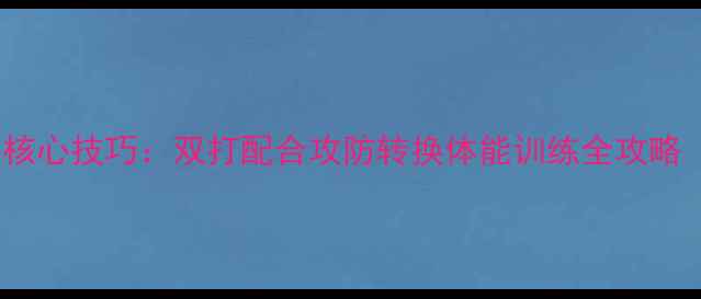 图片 乒乓球混双必学5大核心技巧：双打配合攻防转换体能训练全攻略（附训练视频链接）