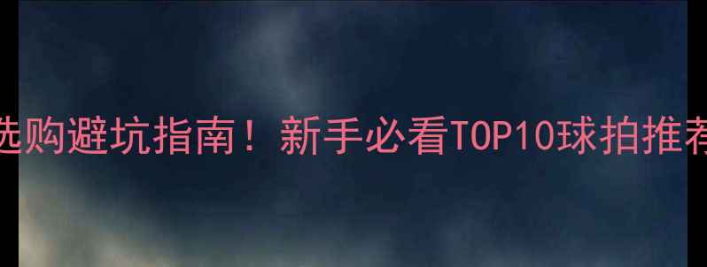 图片 乒乓球球拍选购避坑指南！新手必看TOP10球拍推荐+进阶技巧1