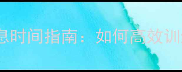 图片 乒乓球运动科学休息时间指南：如何高效训练与避免运动损伤1