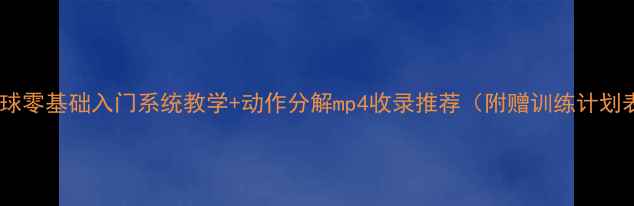 图片 乒乓球零基础入门系统教学+动作分解mp4收录推荐（附赠训练计划表）1