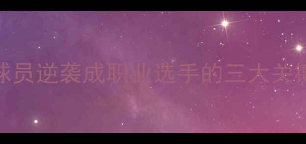 图片 从业余到职业：业余球员逆袭成职业选手的三大关键路径（附转型指南）