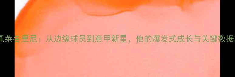 图片 佩莱各里尼：从边缘球员到意甲新星，他的爆发式成长与关键数据2