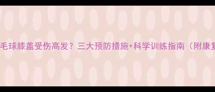 图片 儿童打羽毛球膝盖受伤高发？三大预防措施+科学训练指南（附康复方案）2