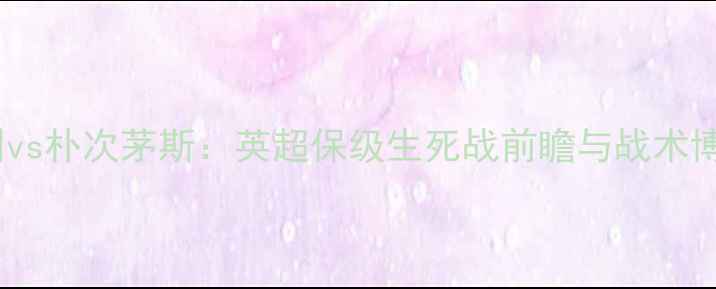 图片 克拉利vs朴次茅斯：英超保级生死战前瞻与战术博弈全2