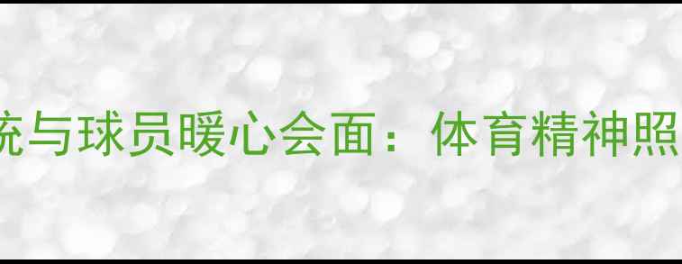 图片 克罗地亚总统与球员暖心会面：体育精神照亮战疫之路2