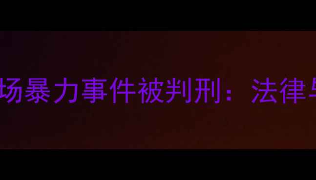 图片 克罗地亚球员因赛场暴力事件被判刑：法律与足球的边界之争1