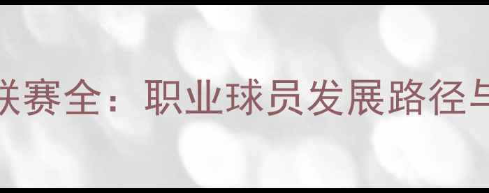 图片 全民网球联赛全：职业球员发展路径与训练技巧