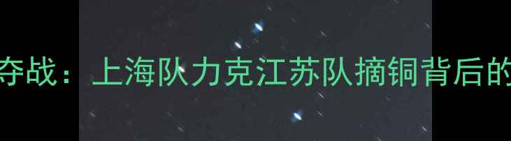 图片 全运会乒乓球男团季军争夺战：上海队力克江苏队摘铜背后的战术密码与国球精神传承