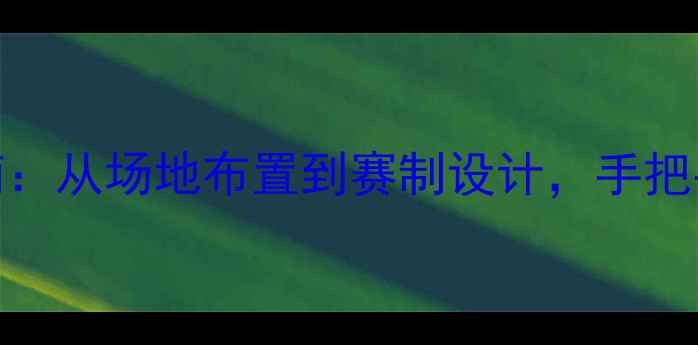 图片 兵兵球比赛组织全流程指南：从场地布置到赛制设计，手把手教你高效举办乒乓球赛事
