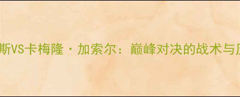 图片 勒布朗·詹姆斯VS卡梅隆·加索尔：巅峰对决的战术与历史数据对比2