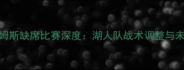 图片 勒布朗·詹姆斯缺席比赛深度：湖人队战术调整与未来影响评估