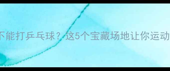 图片 北京哪里不能打乒乓球？这5个宝藏场地让你运动不缺席！1