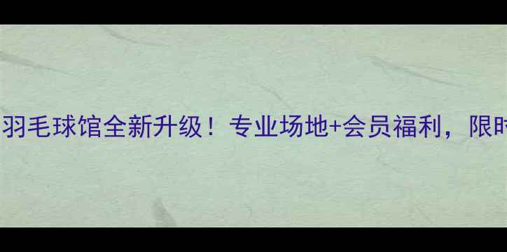 图片 北京球行天下羽毛球馆全新升级！专业场地+会员福利，限时优惠抢购中1
