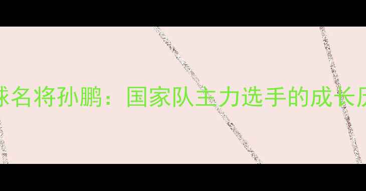 图片 北京羽毛球名将孙鹏：国家队主力选手的成长历程与技术