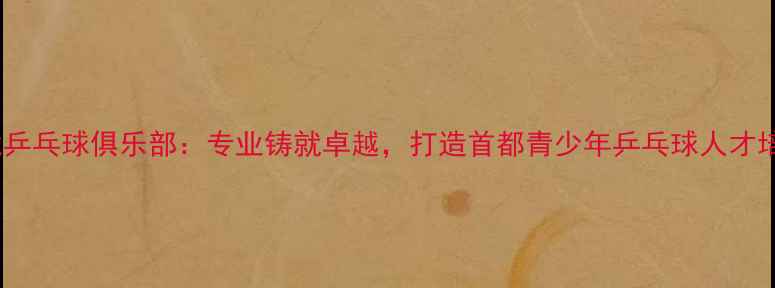 图片 北京闽龙乒乓球俱乐部：专业铸就卓越，打造首都青少年乒乓球人才培养高地2