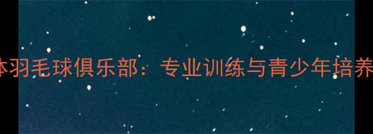 图片 北京首体羽毛球俱乐部：专业训练与青少年培养的标杆2