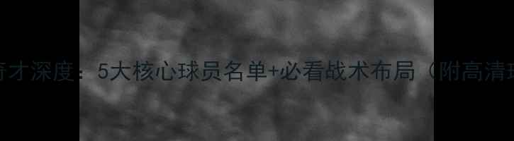 图片 华盛顿奇才深度：5大核心球员名单+必看战术布局（附高清球员照）