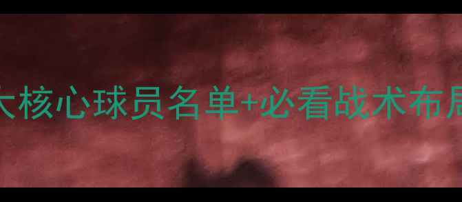 图片 华盛顿奇才深度：5大核心球员名单+必看战术布局（附高清球员照）2