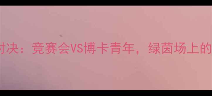 图片 南美解放者杯决赛巅峰对决：竞赛会VS博卡青年，绿茵场上的百年恩怨与战术博弈全2