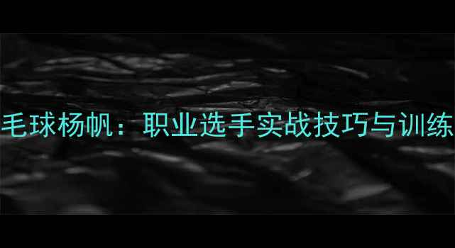图片 厦门羽毛球杨帆：职业选手实战技巧与训练方法全