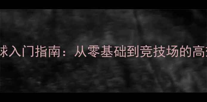图片 双打羽毛球入门指南：从零基础到竞技场的高效训练法1