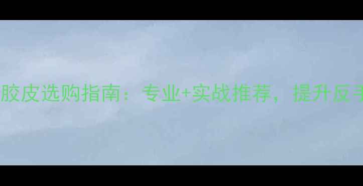 图片 反手乒乓球胶皮选购指南：专业+实战推荐，提升反手攻防效率1