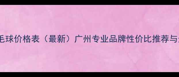 图片 周师傅羽毛球价格表（最新）广州专业品牌性价比推荐与选购指南1