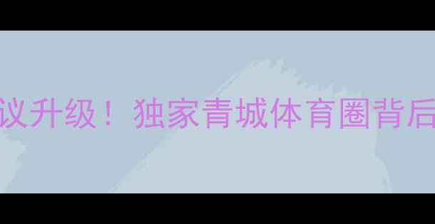 图片 呼和浩特球员仲裁争议升级！独家青城体育圈背后的真相与深度🏆⚖️