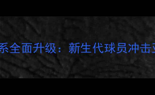 图片 国足青训体系全面升级：新生代球员冲击亚洲杯战略1