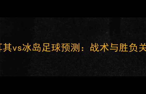 图片 土耳其vs冰岛足球预测：战术与胜负关键1