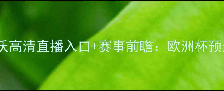 图片 土耳其vs科索沃高清直播入口+赛事前瞻：欧洲杯预选赛焦点战全1