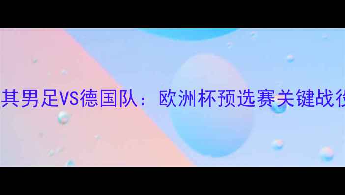 图片 土耳其男足VS德国队：欧洲杯预选赛关键战役全2