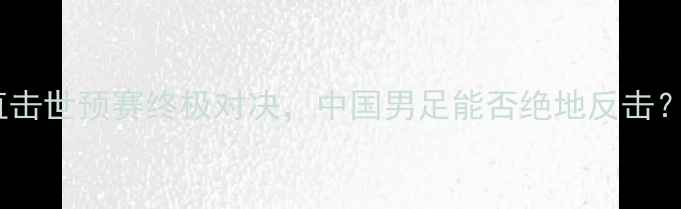 图片 塞尔维亚VS中国：直击世预赛终极对决，中国男足能否绝地反击？深度两国足球博弈2