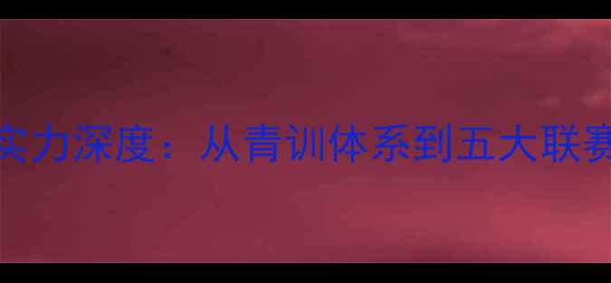 图片 塞尔维亚球员实力深度：从青训体系到五大联赛的全球影响力