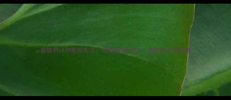 图片 塞维利vs伊斯坦布尔：高清直播+战术！赛季焦点战前瞻