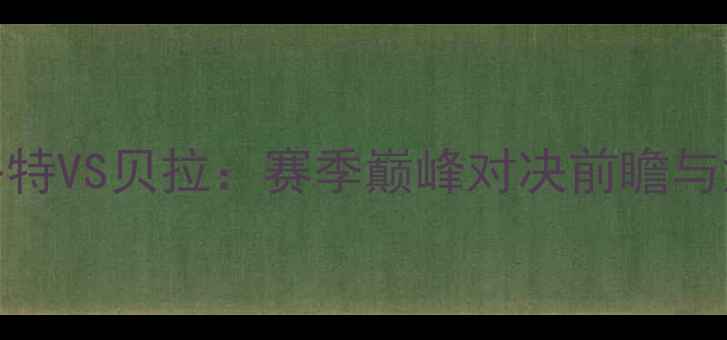 图片 夏洛特VS贝拉：赛季巅峰对决前瞻与深度