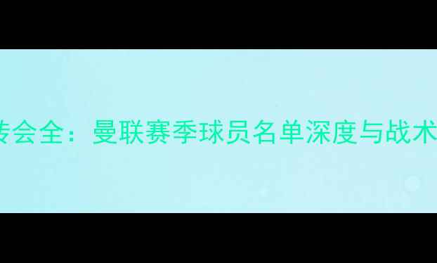 图片 夏窗转会全：曼联赛季球员名单深度与战术布局2