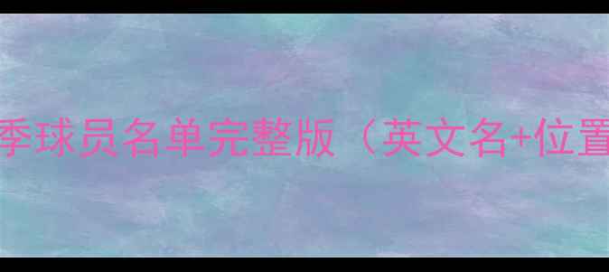 图片 多特蒙德24赛季球员名单完整版（英文名+位置+年龄）深度2