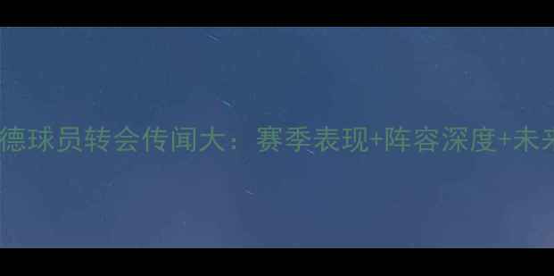 图片 多特蒙德球员转会传闻大：赛季表现+阵容深度+未来展望1