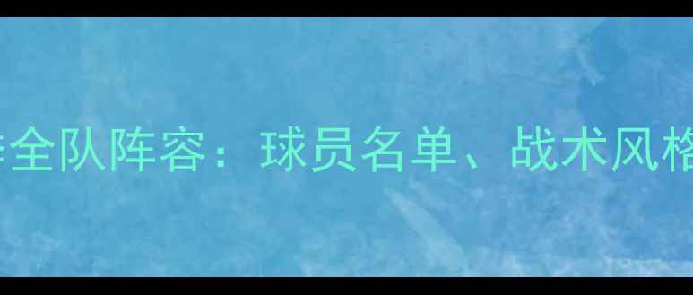 图片 多特蒙德赛季全队阵容：球员名单、战术风格与关键数据2