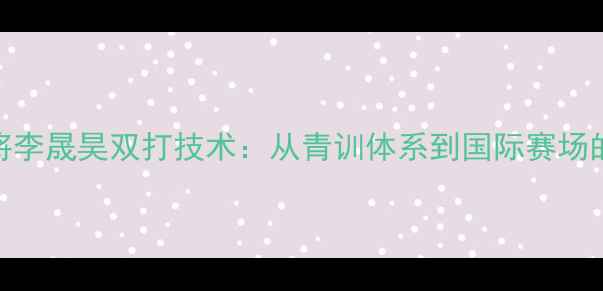 图片 天津羽毛球名将李晟昊双打技术：从青训体系到国际赛场的技术进化之路