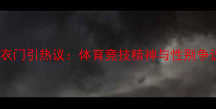 图片 女子格斗赛撕衣门引热议：体育竞技精神与性别争议的边界探讨1