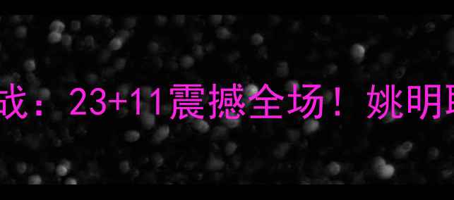 图片 姚明2006斯杯经典之战：23+11震撼全场！姚明职业生涯高光时刻🏀2