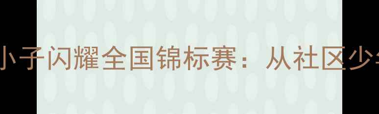 图片 少儿跆拳道赛事纪实龙拳小子闪耀全国锦标赛：从社区少年到冠军之路的成长启示2