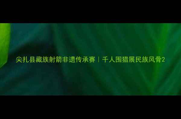 图片 尖扎县藏族射箭非遗传承赛｜千人围猎展民族风骨2