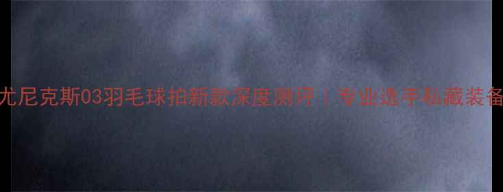图片 尤尼克斯03羽毛球拍新款深度测评｜专业选手私藏装备